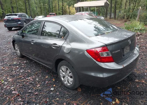 2012 Honda Civic Lx из США, поврежденный, VIN 2HGFB2F58CH560675